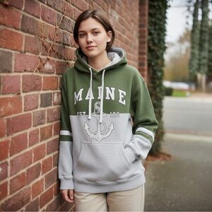 Renegade Green and Gray Hoodie